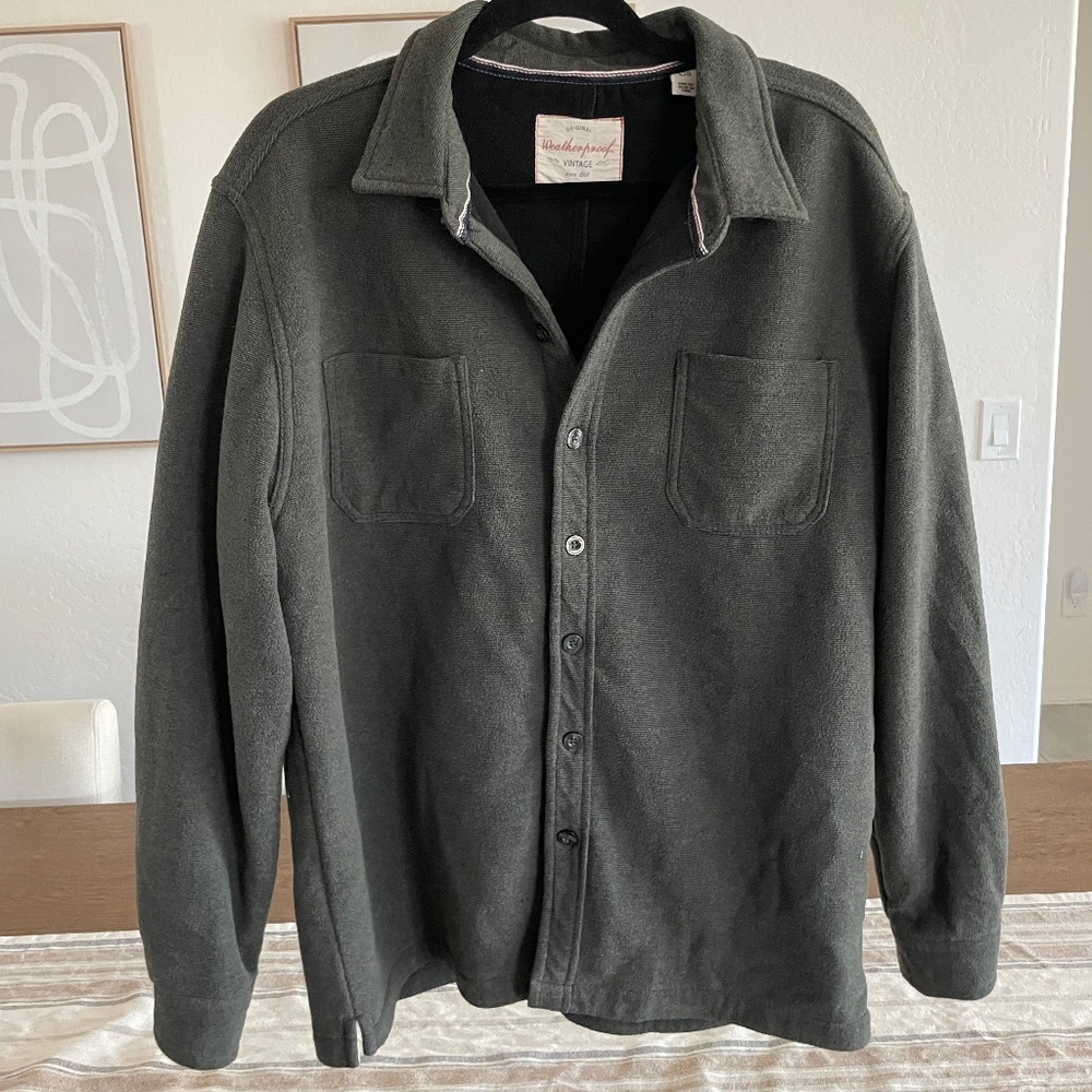 Men’s Long Sleeve Button Up Jacket